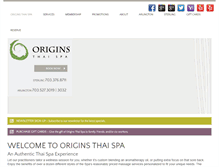 Tablet Screenshot of originsthaispa.com